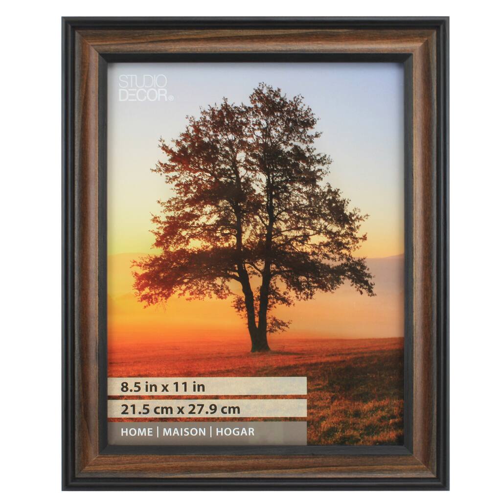 Shop for the Brown & Black Thin Frame, Home Collection By Studio Décor